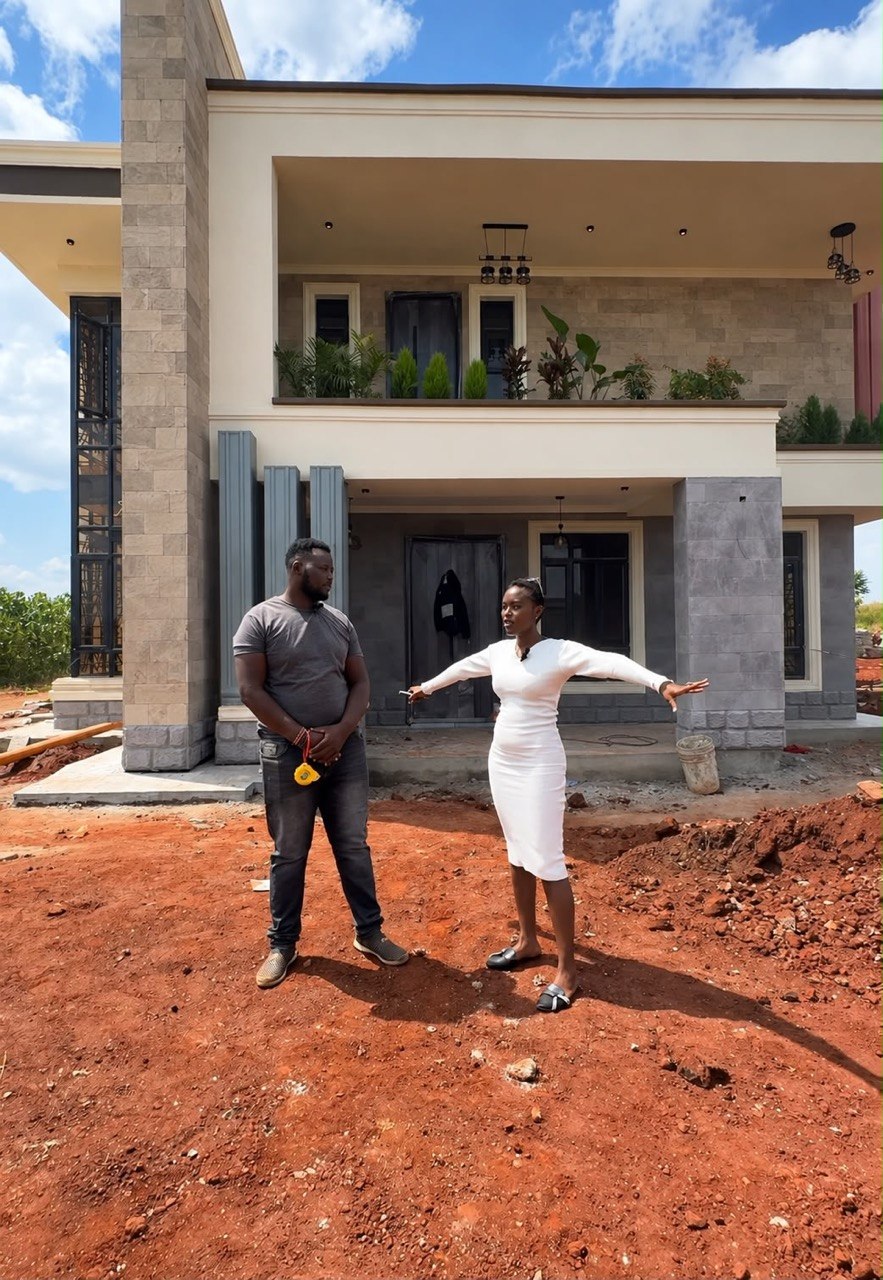Moivy Properties team presenting a newly built home in Kenya